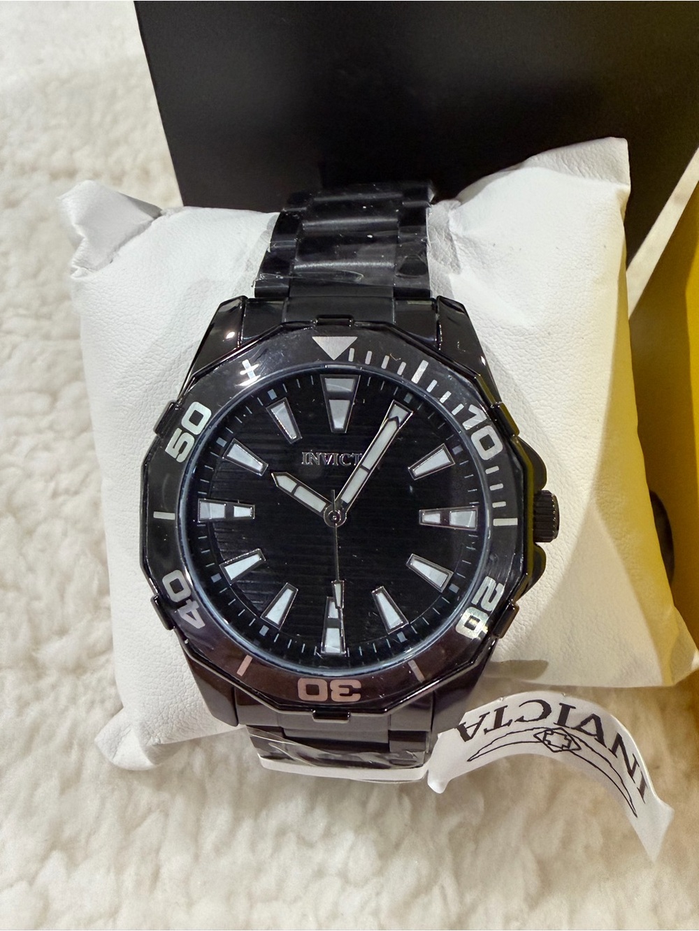 Invicta Black Pro Diver Stainless Steel Men's Sport Watch